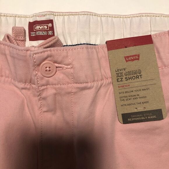 Levis Chino Shorts Mens Large Pink Drawstring - Picture 3 of 3